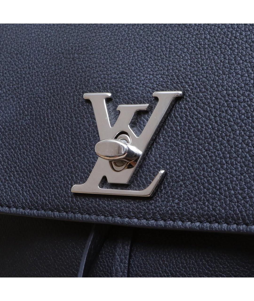 LOUIS VUITTON Черный кожаный рюкзак, фото 8