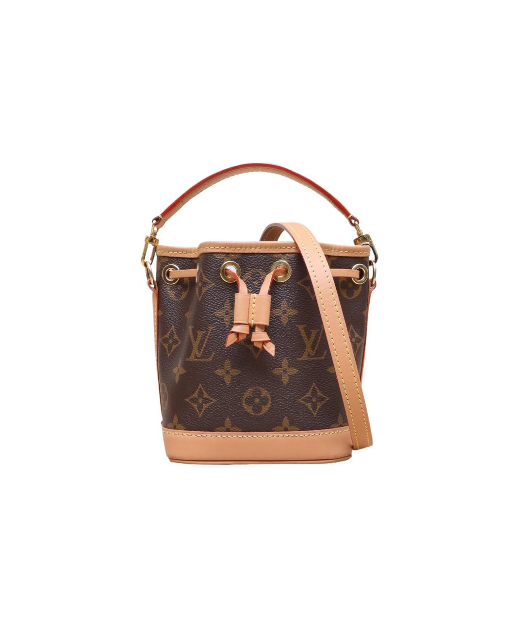 LOUIS VUITTON Коричневая кожаная сумка через плечо, фото 1