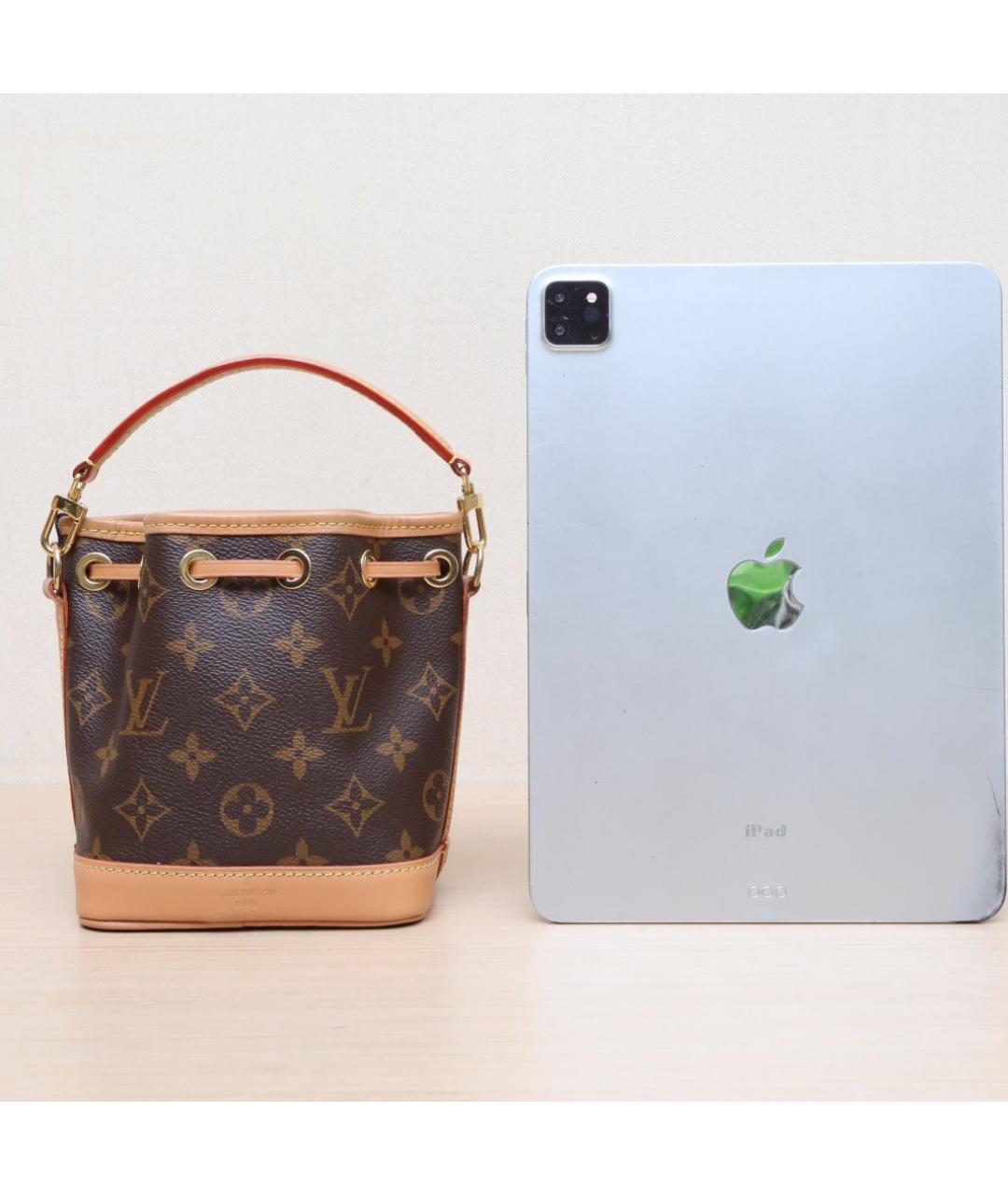 LOUIS VUITTON Коричневая кожаная сумка через плечо, фото 7