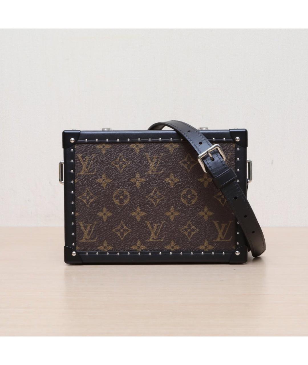 LOUIS VUITTON Коричневая кожаная сумка через плечо, фото 3