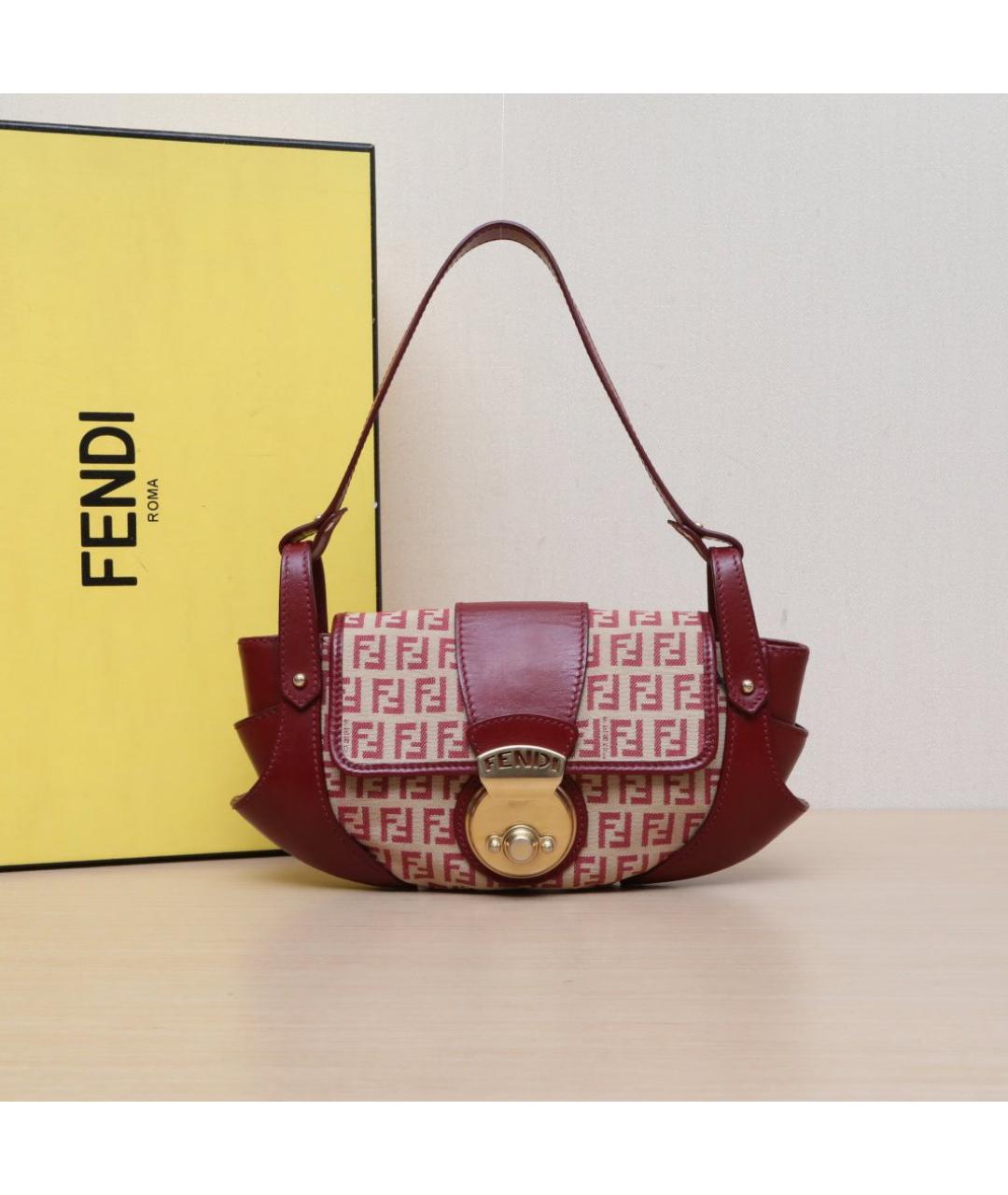 FENDI Красная сумка через плечо, фото 2