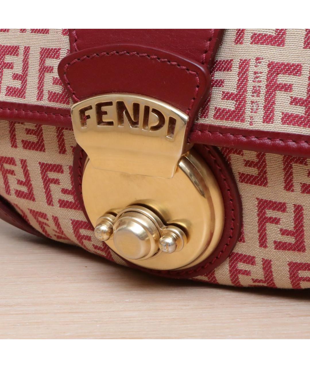 FENDI Красная сумка через плечо, фото 8