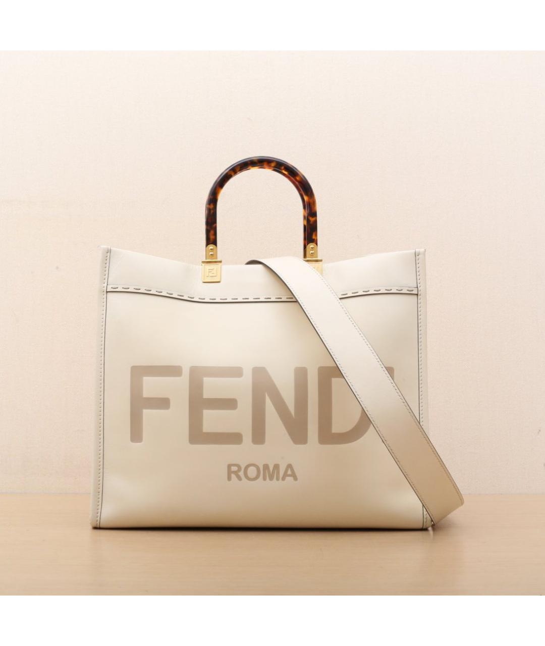 FENDI Белая сумка через плечо, фото 3