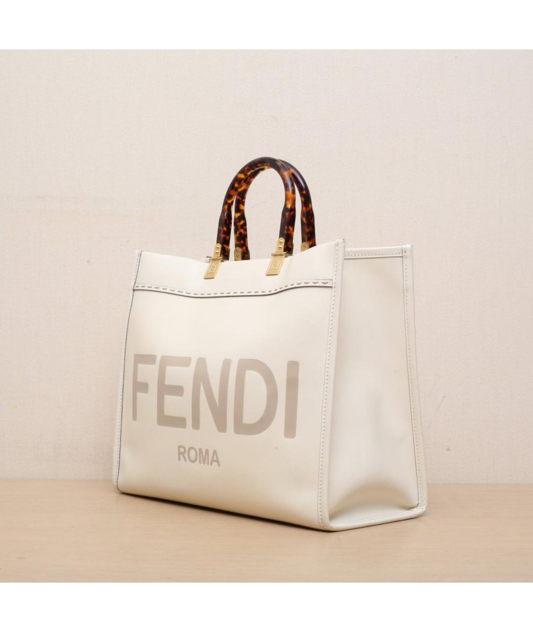 FENDI Белая сумка через плечо, фото 4