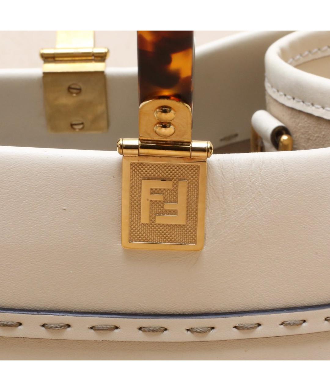 FENDI Белая сумка через плечо, фото 8