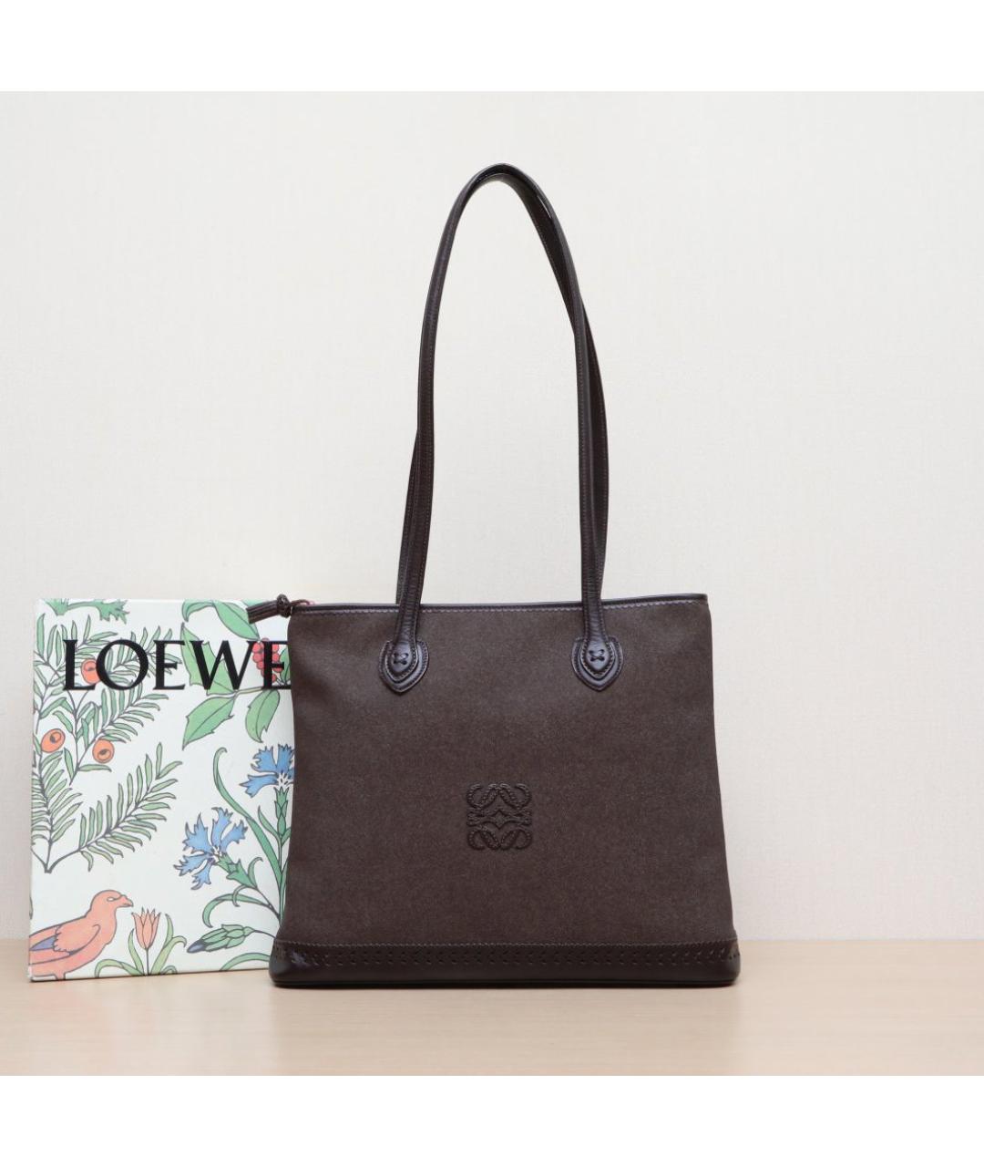 LOEWE Коричневая сумка тоут, фото 2