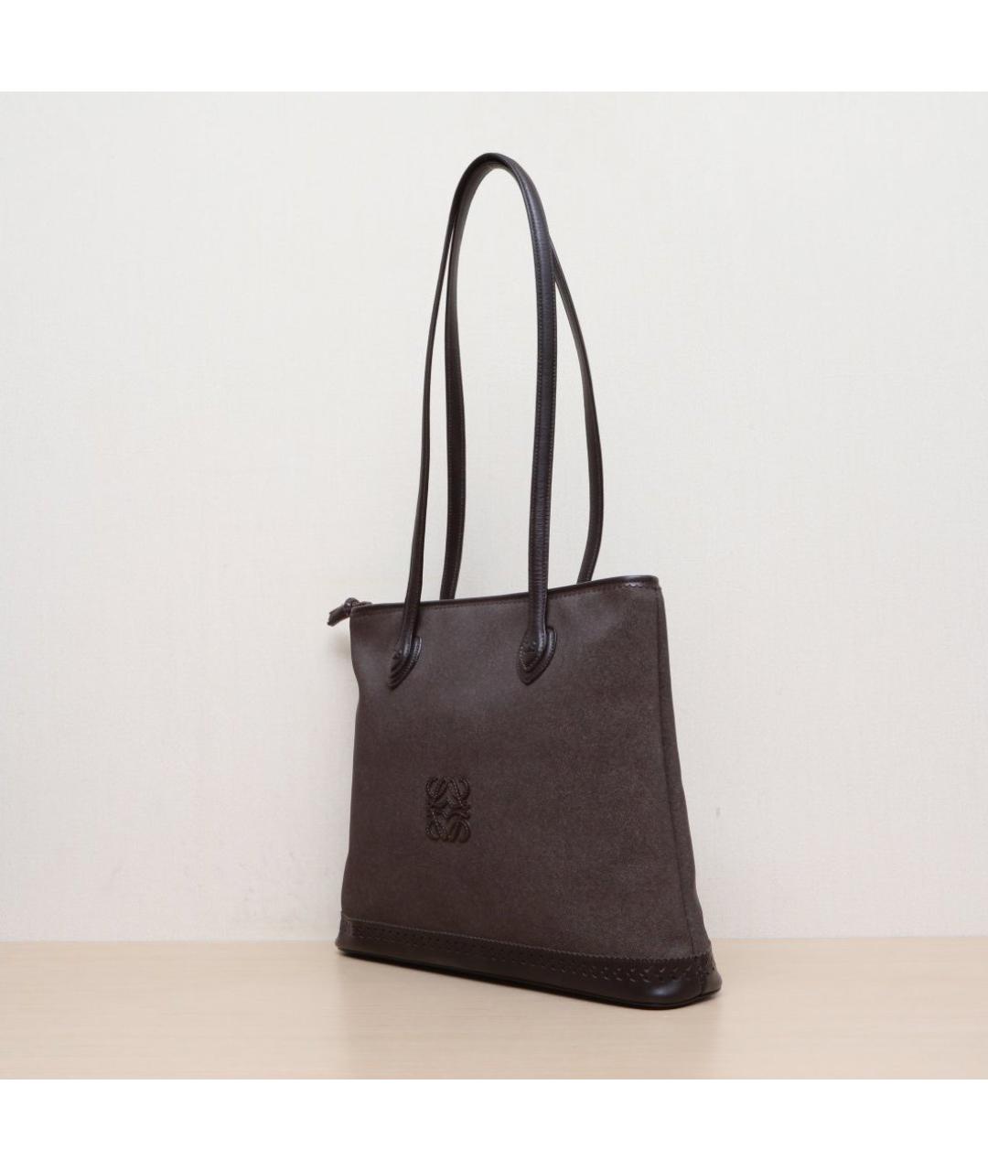 LOEWE Коричневая сумка тоут, фото 4