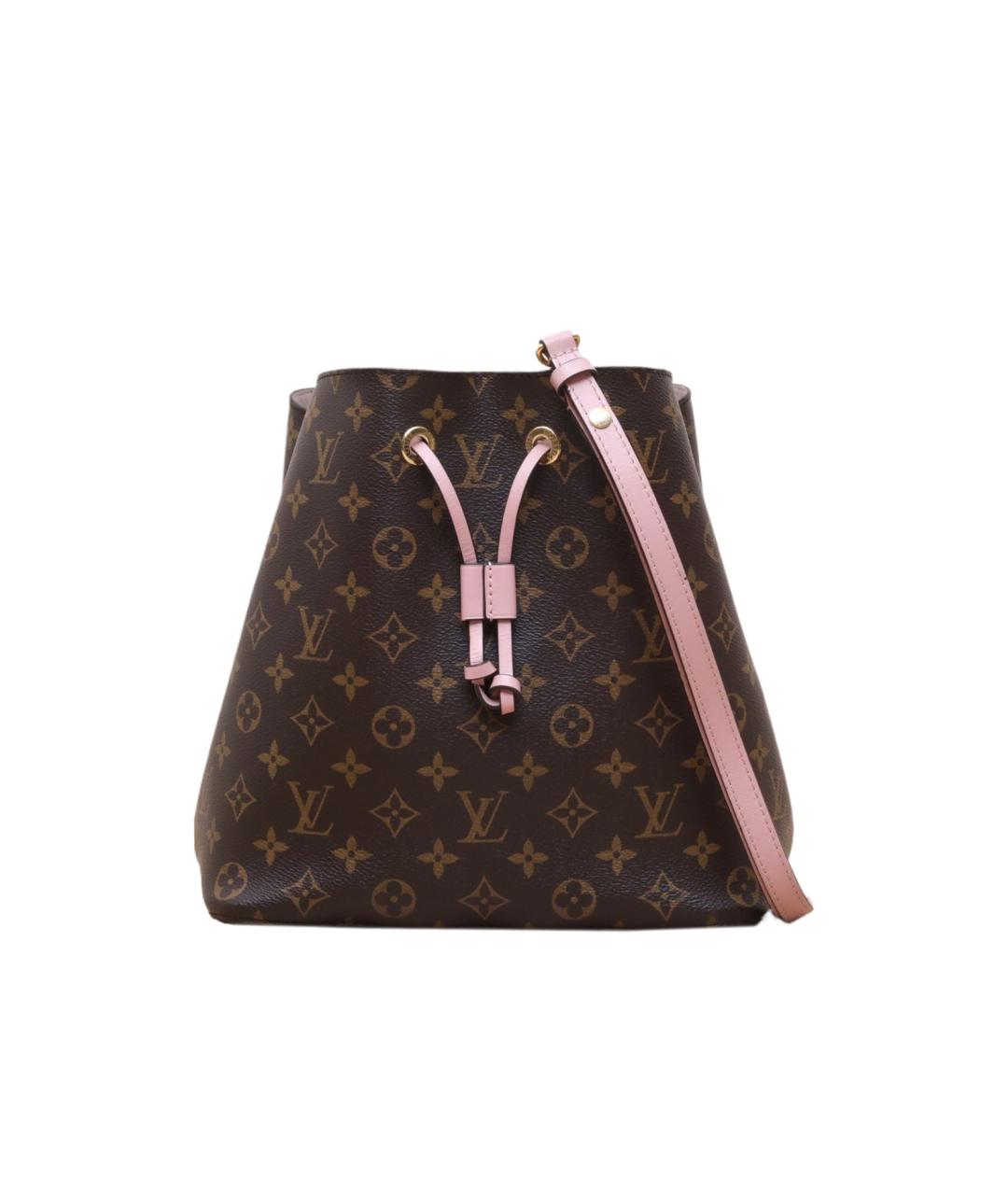 LOUIS VUITTON Коричневая кожаная сумка через плечо, фото 1