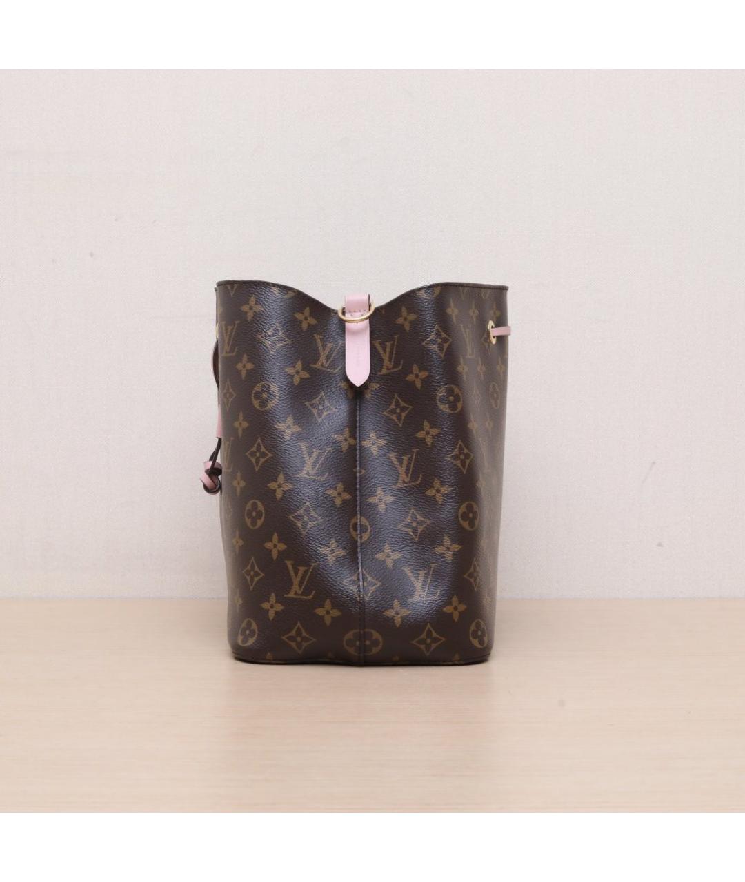 LOUIS VUITTON Коричневая кожаная сумка через плечо, фото 5