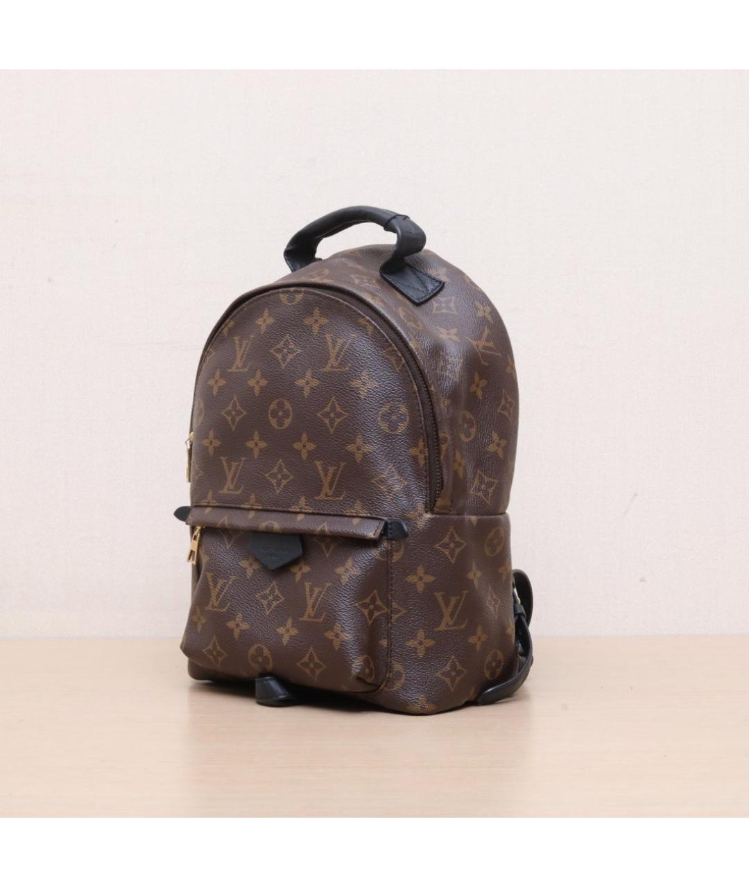LOUIS VUITTON Коричневый кожаный рюкзак, фото 4