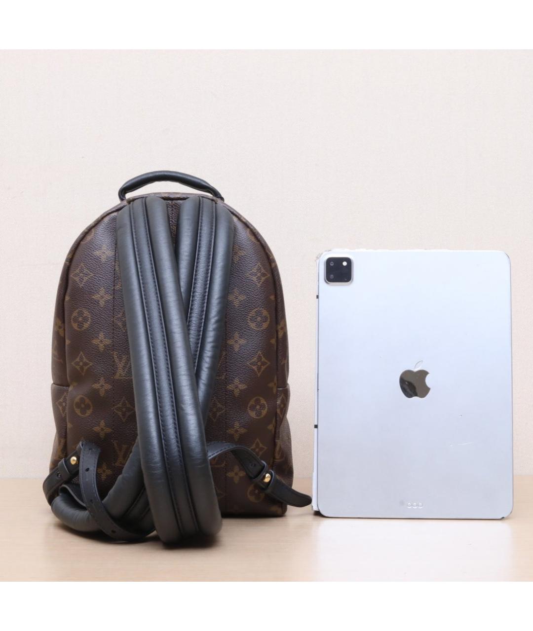 LOUIS VUITTON Коричневый кожаный рюкзак, фото 7