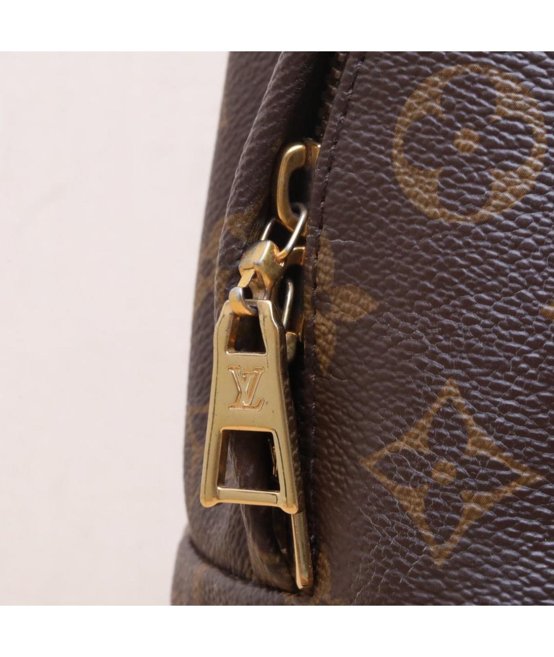 LOUIS VUITTON Коричневый кожаный рюкзак, фото 8
