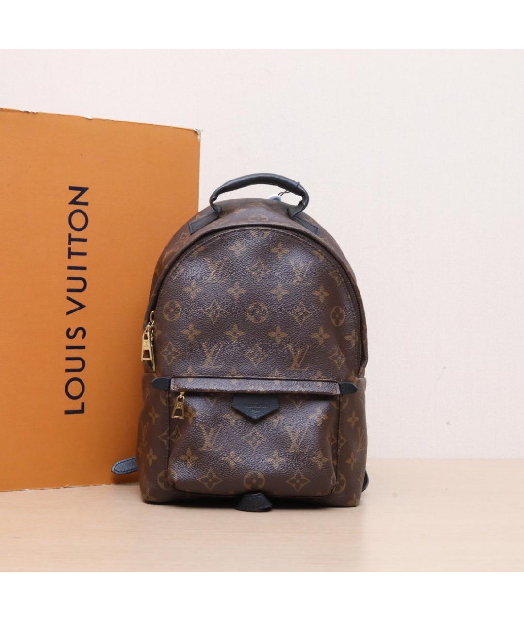 LOUIS VUITTON Коричневый кожаный рюкзак, фото 2