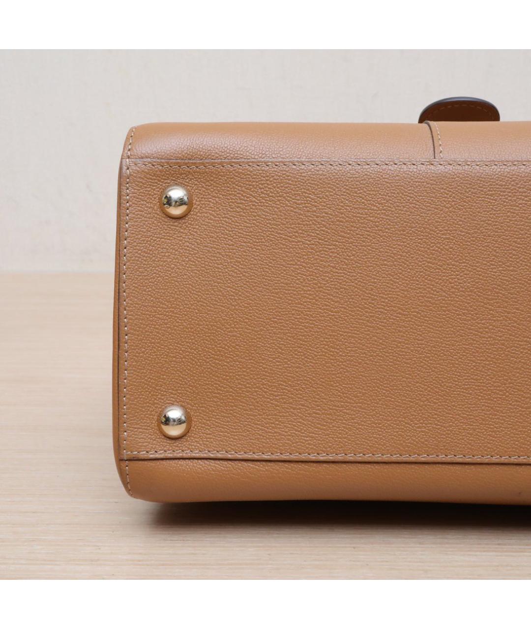 DELVAUX Коричневая кожаная сумка через плечо, фото 9