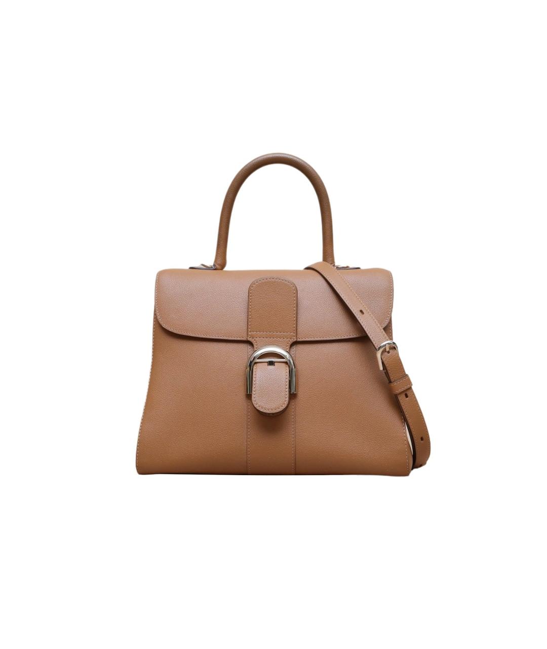 DELVAUX Коричневая кожаная сумка через плечо, фото 1