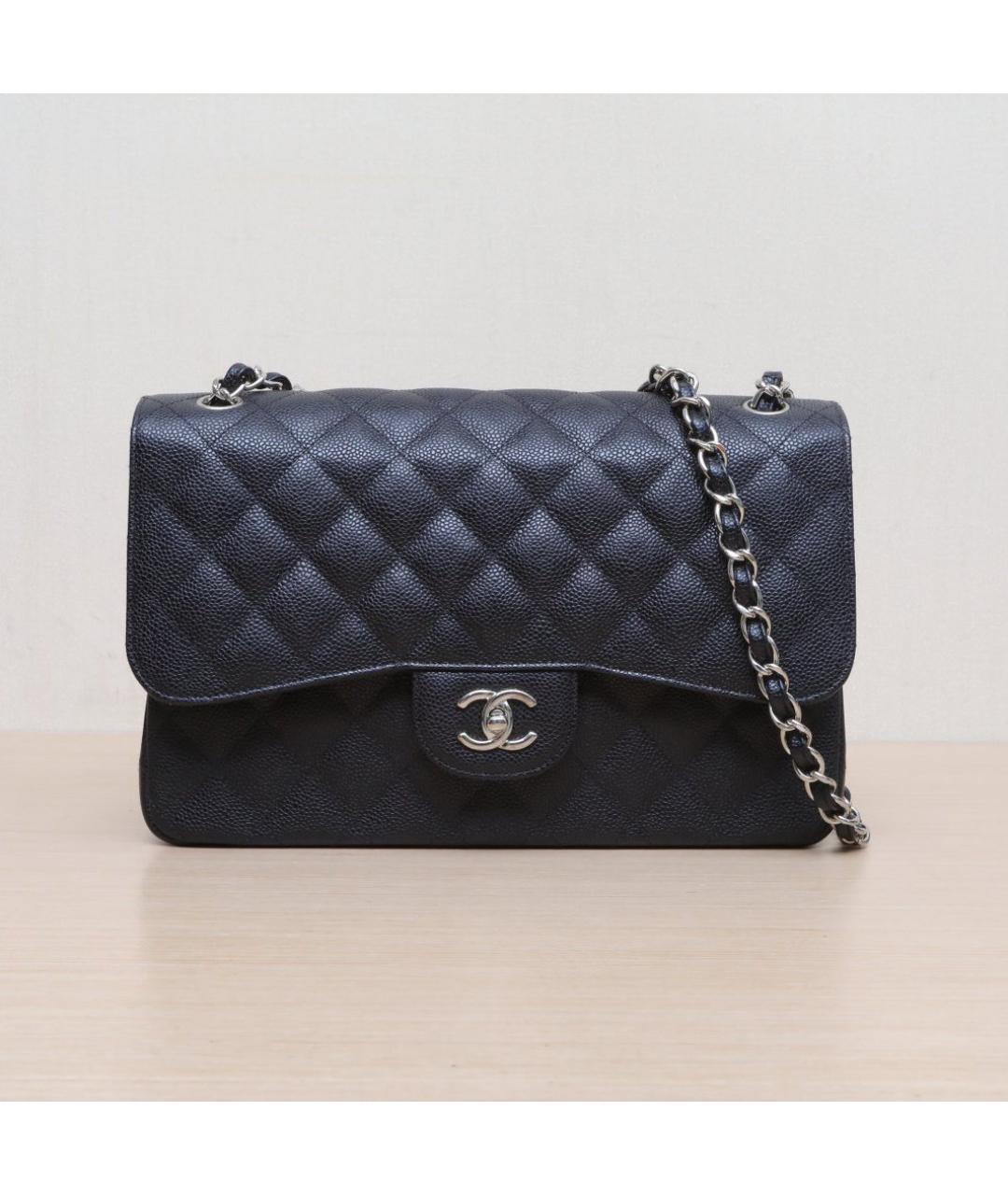 CHANEL Черная кожаная сумка через плечо, фото 3