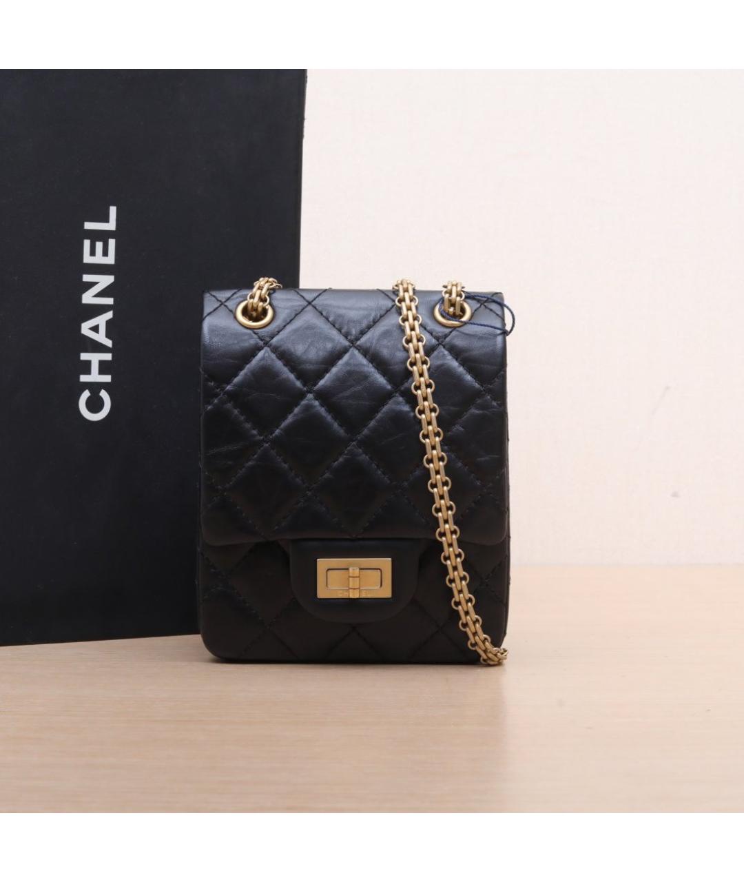 CHANEL Черная кожаная сумка через плечо, фото 2