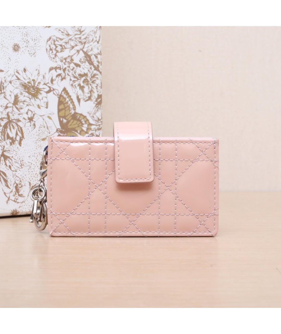 CHRISTIAN DIOR Розовый кошелек, фото 2