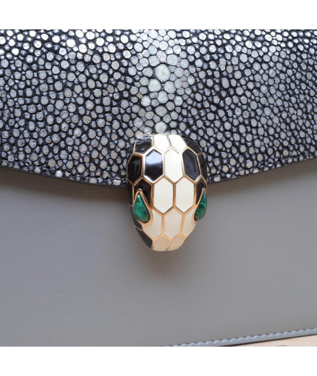 BVLGARI Серая сумка через плечо, фото 8
