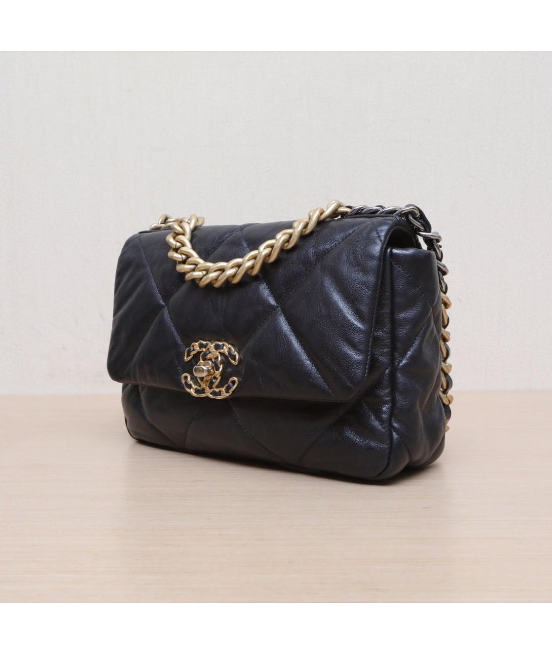 CHANEL Черная кожаная сумка через плечо, фото 4