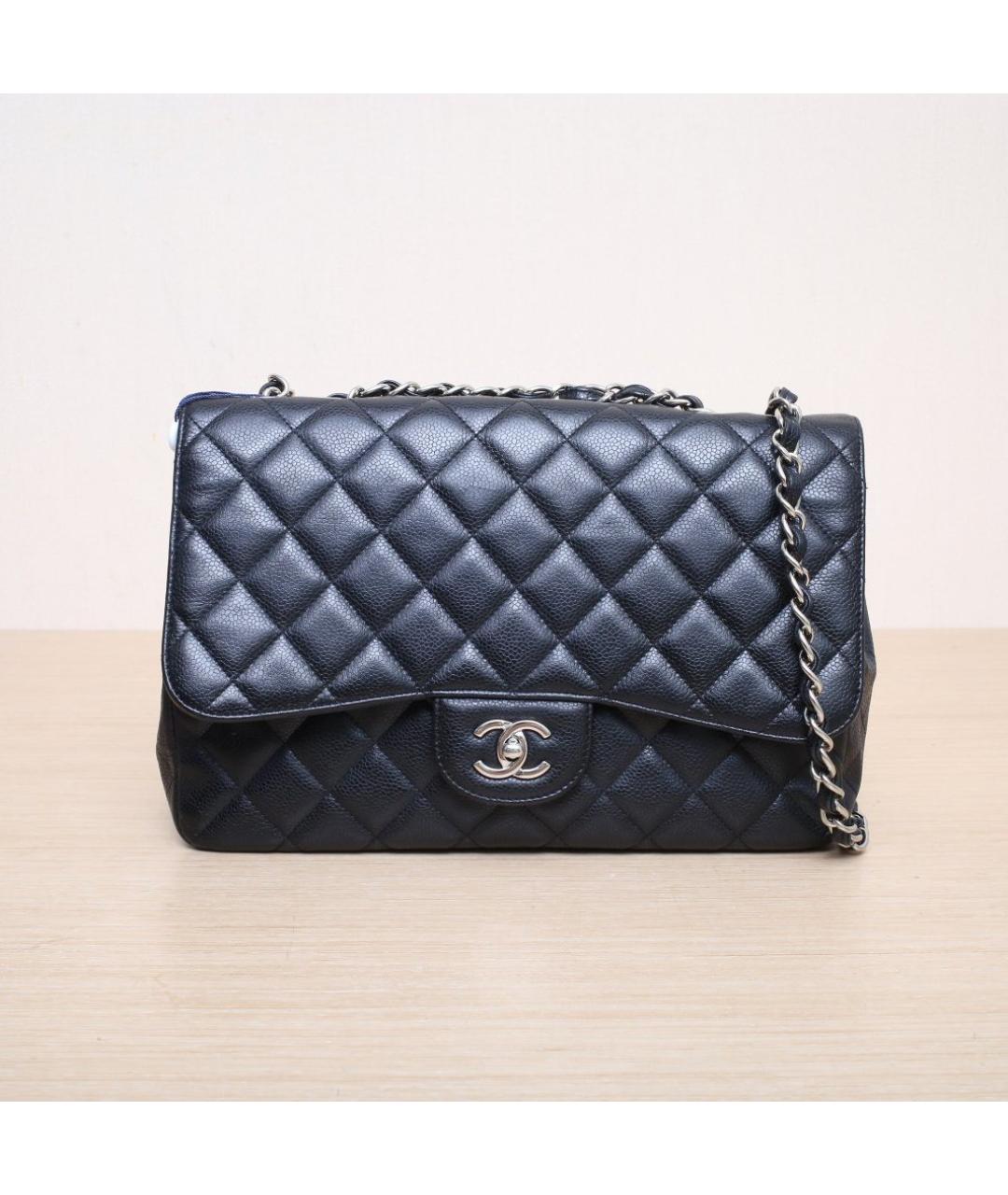 CHANEL Черная кожаная сумка через плечо, фото 3