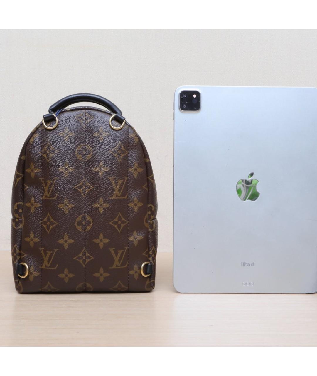 LOUIS VUITTON Коричневый кожаный рюкзак, фото 7
