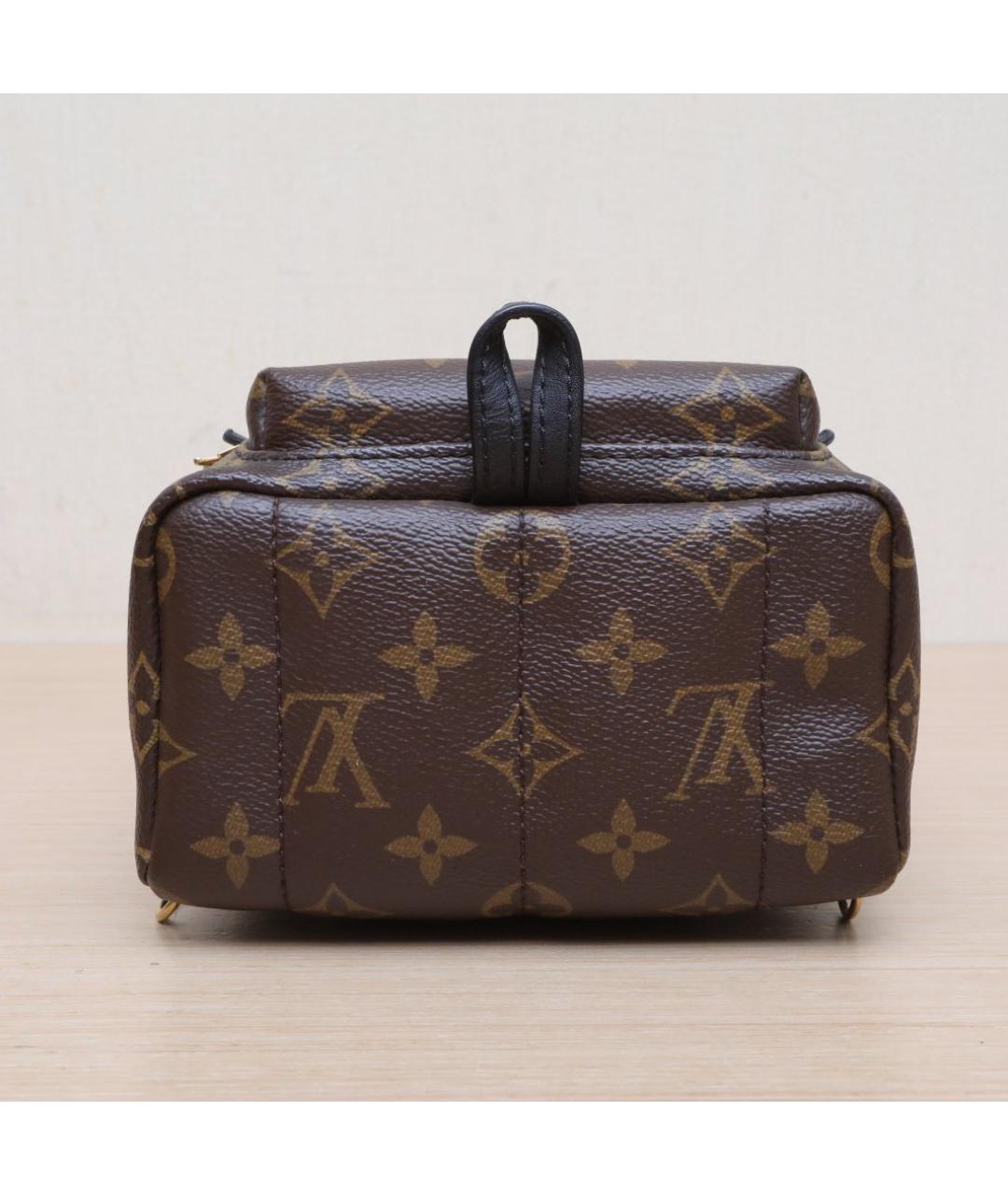 LOUIS VUITTON Коричневый кожаный рюкзак, фото 9