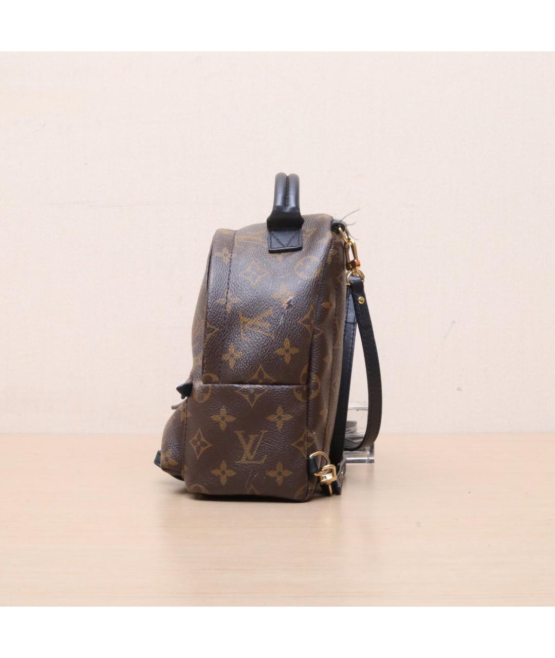 LOUIS VUITTON Коричневый кожаный рюкзак, фото 5