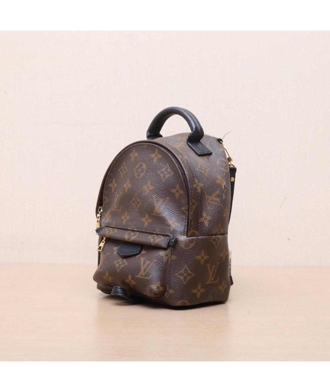 LOUIS VUITTON Коричневый кожаный рюкзак, фото 4