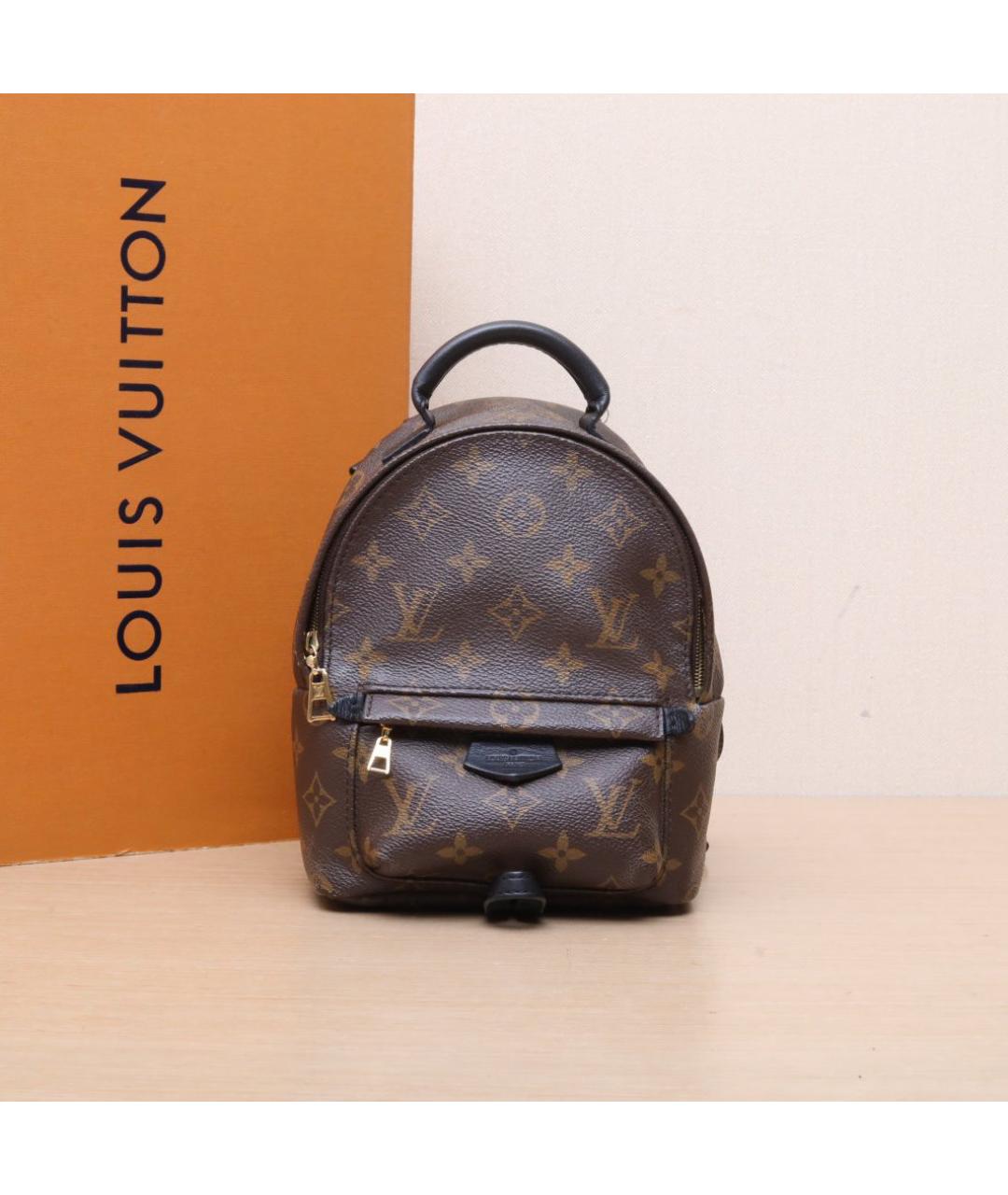 LOUIS VUITTON Коричневый кожаный рюкзак, фото 2