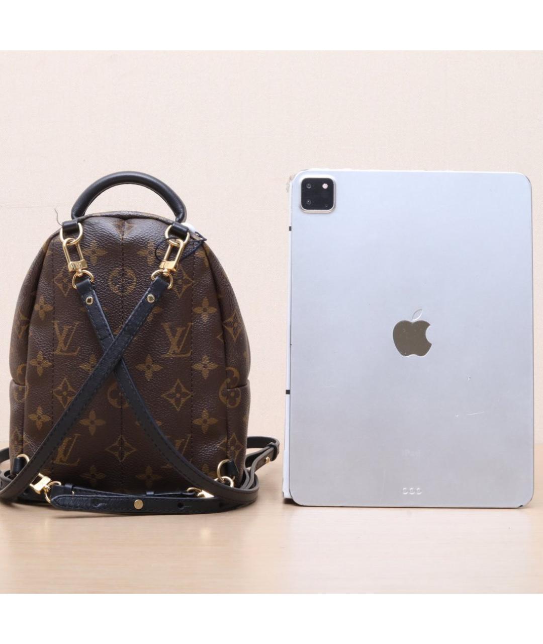 LOUIS VUITTON Коричневый кожаный рюкзак, фото 7