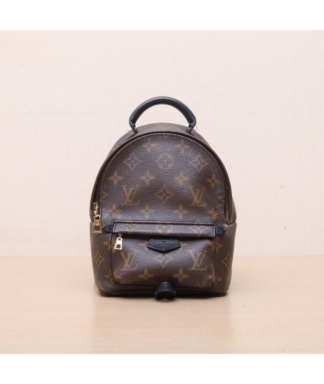 LOUIS VUITTON Коричневый кожаный рюкзак, фото 3
