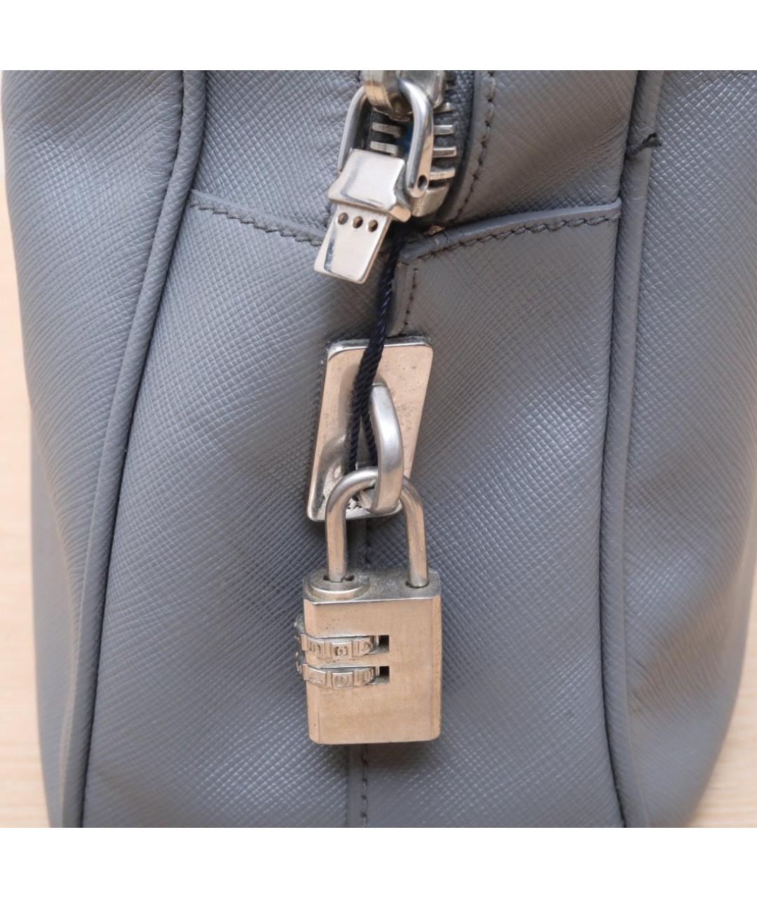 PRADA Серая сумка тоут, фото 8