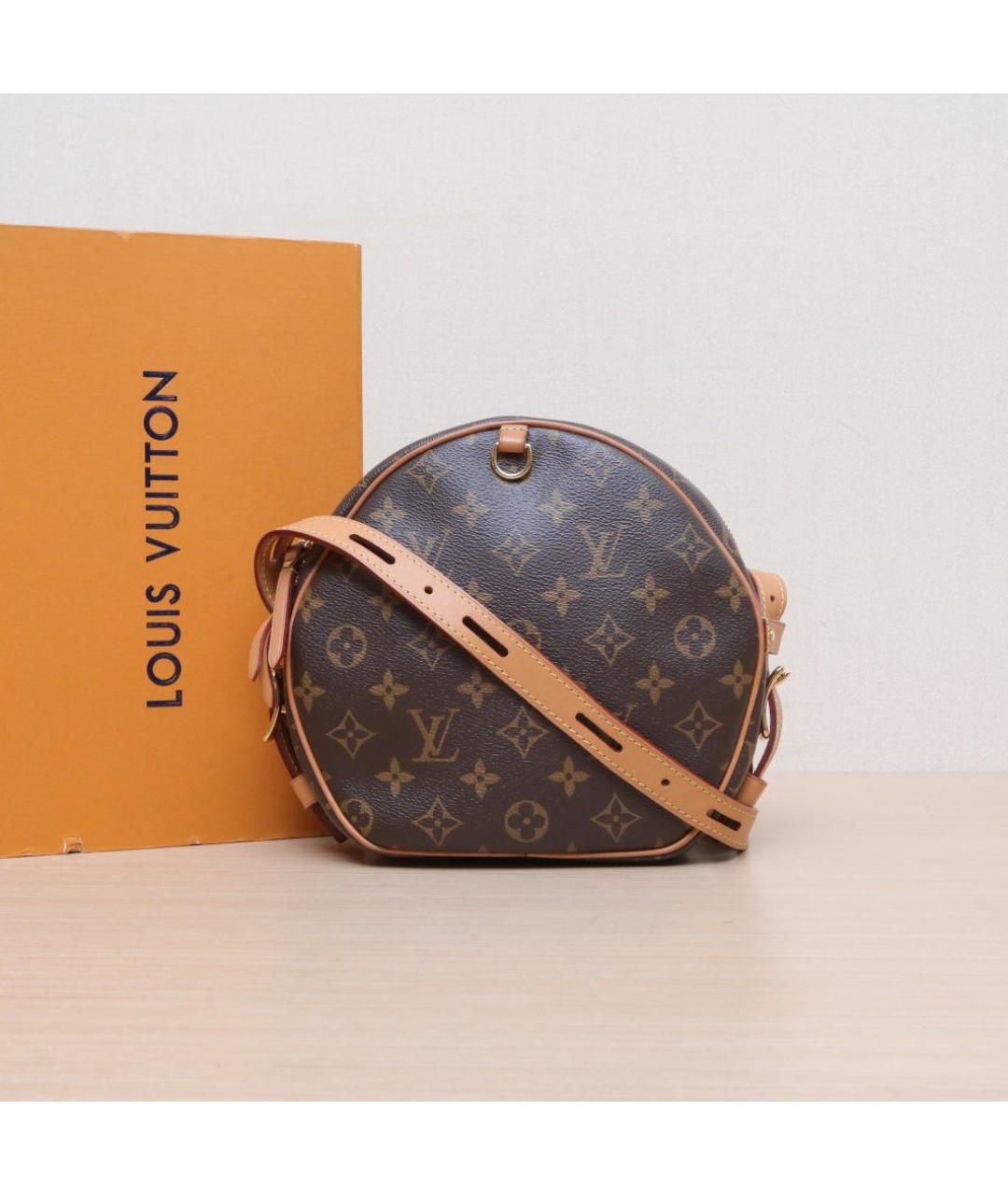 LOUIS VUITTON Коричневая кожаная сумка через плечо, фото 2