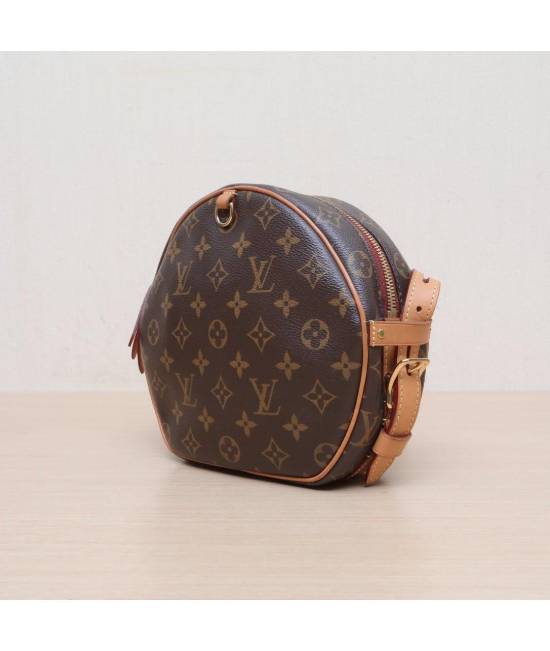 LOUIS VUITTON Коричневая кожаная сумка через плечо, фото 4