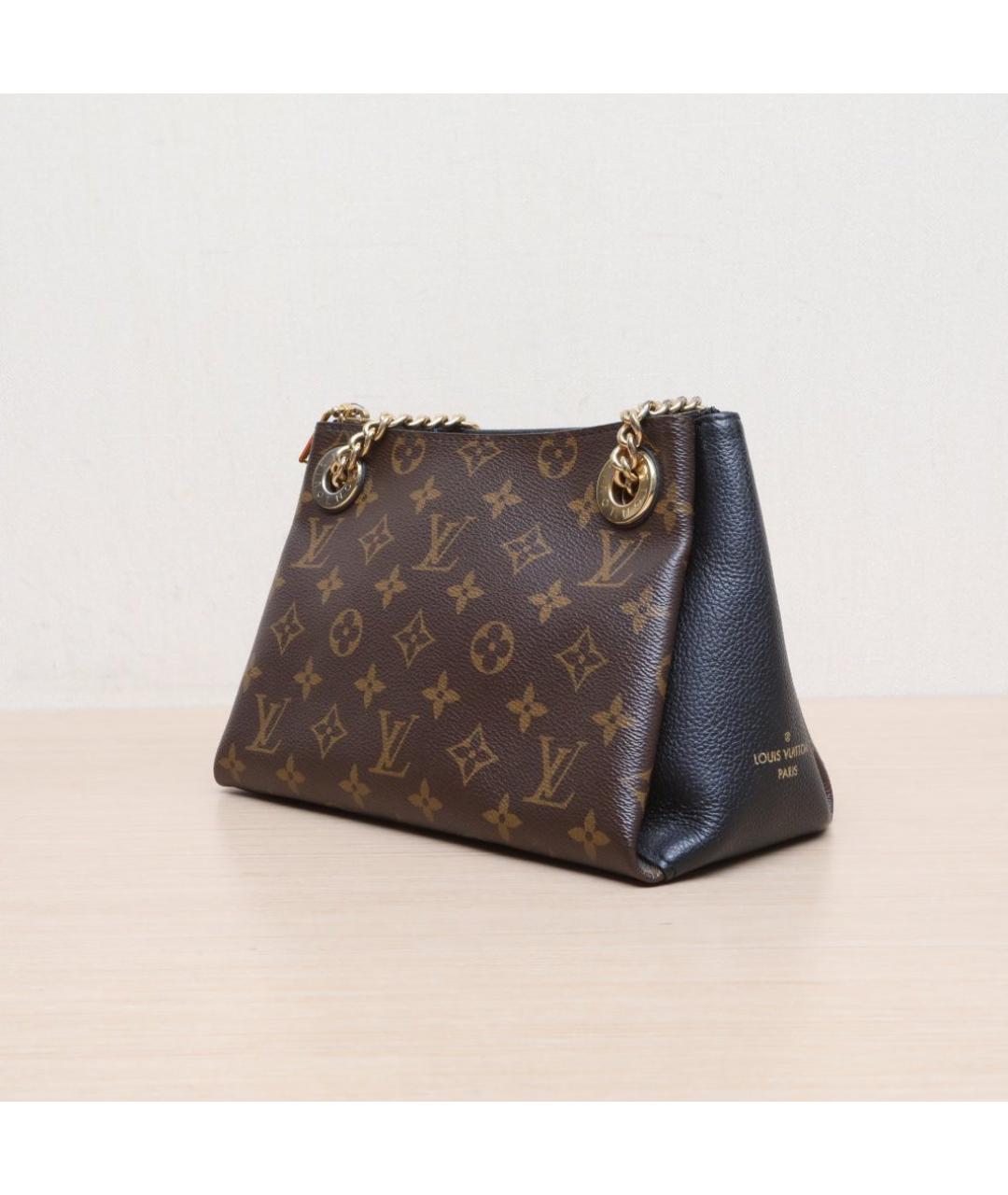 LOUIS VUITTON Коричневая кожаная сумка через плечо, фото 4