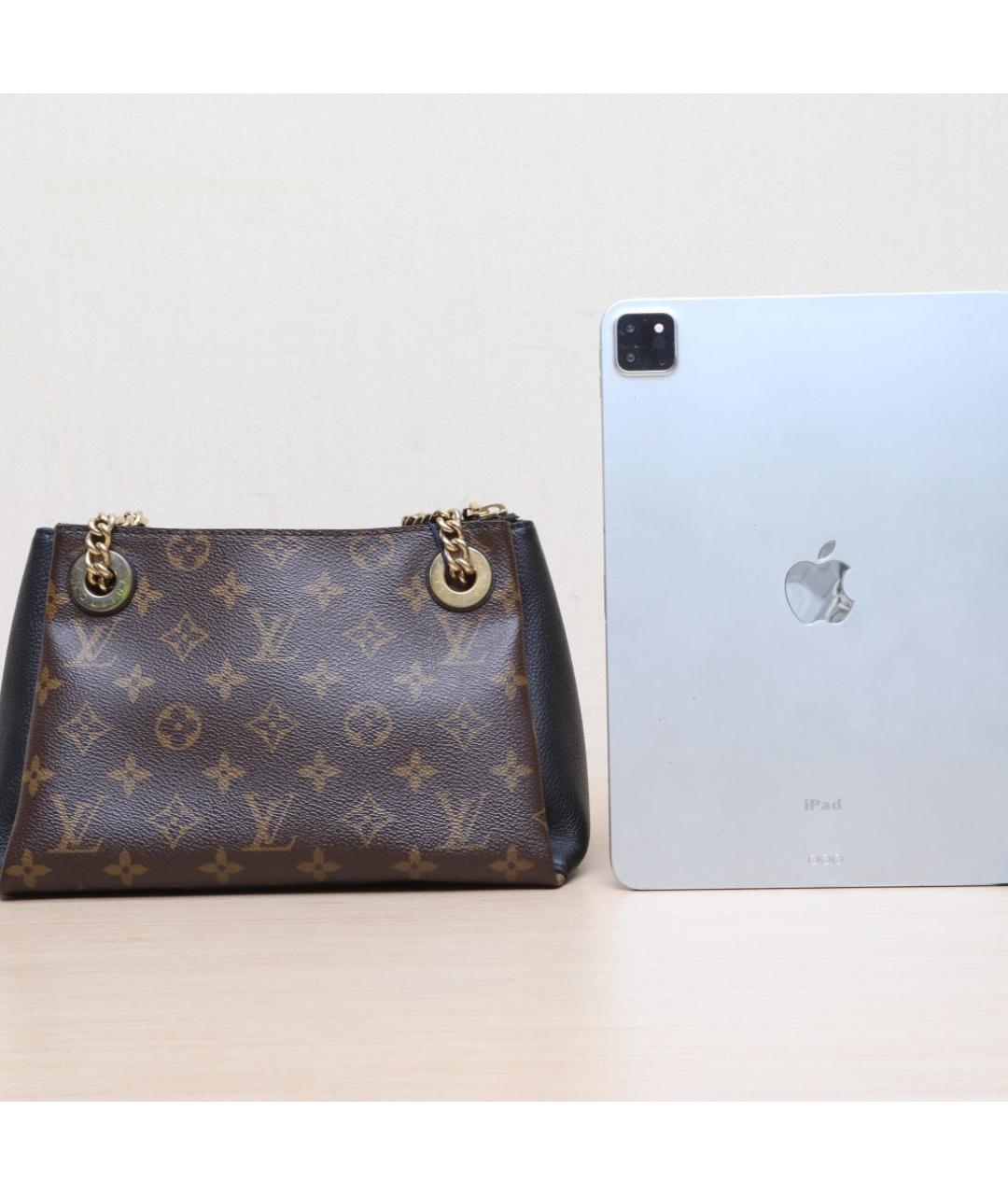 LOUIS VUITTON Коричневая кожаная сумка через плечо, фото 7