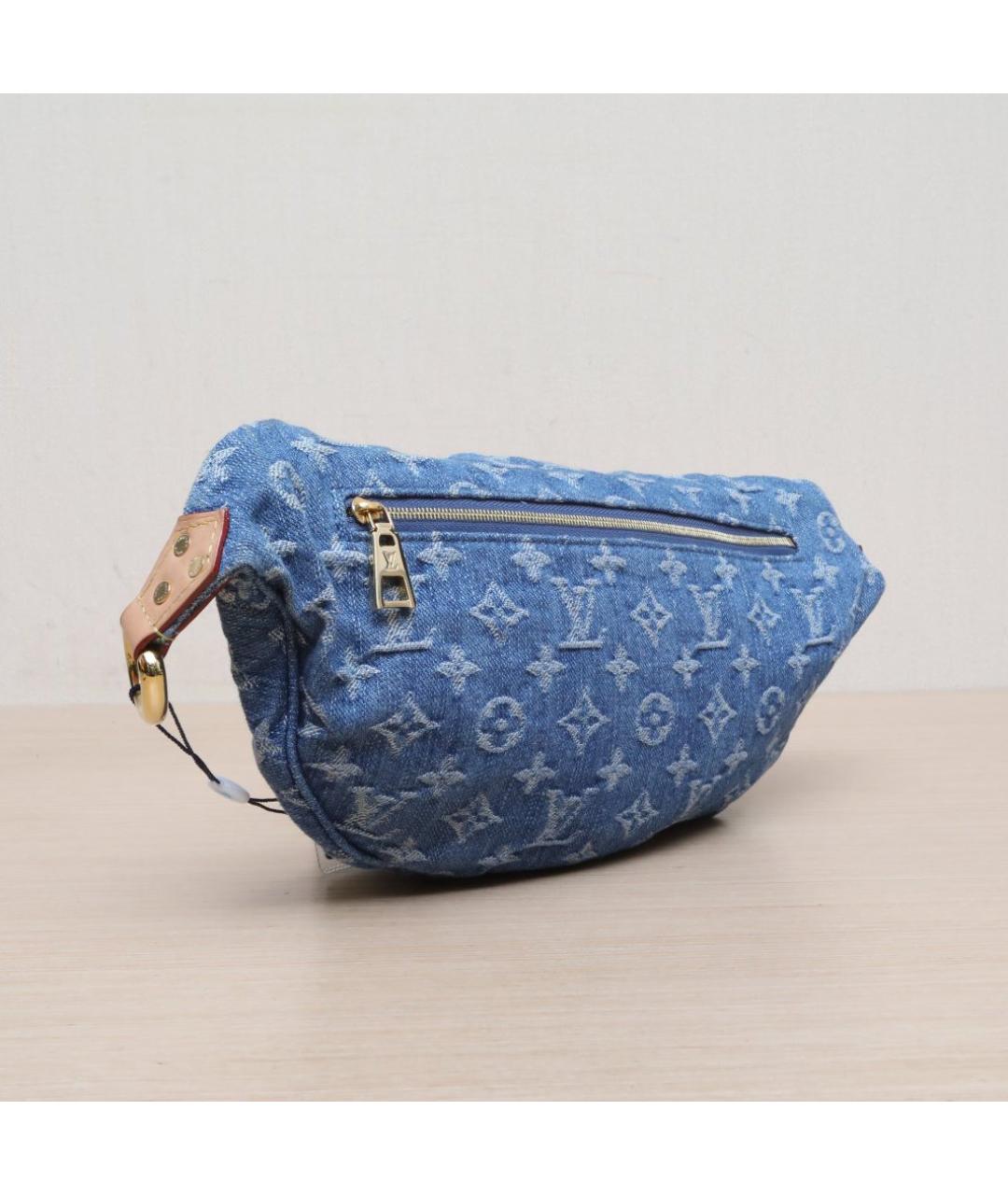 LOUIS VUITTON Синяя деним поясная сумка, фото 6
