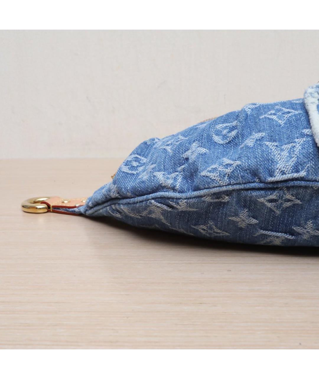 LOUIS VUITTON Синяя деним поясная сумка, фото 9