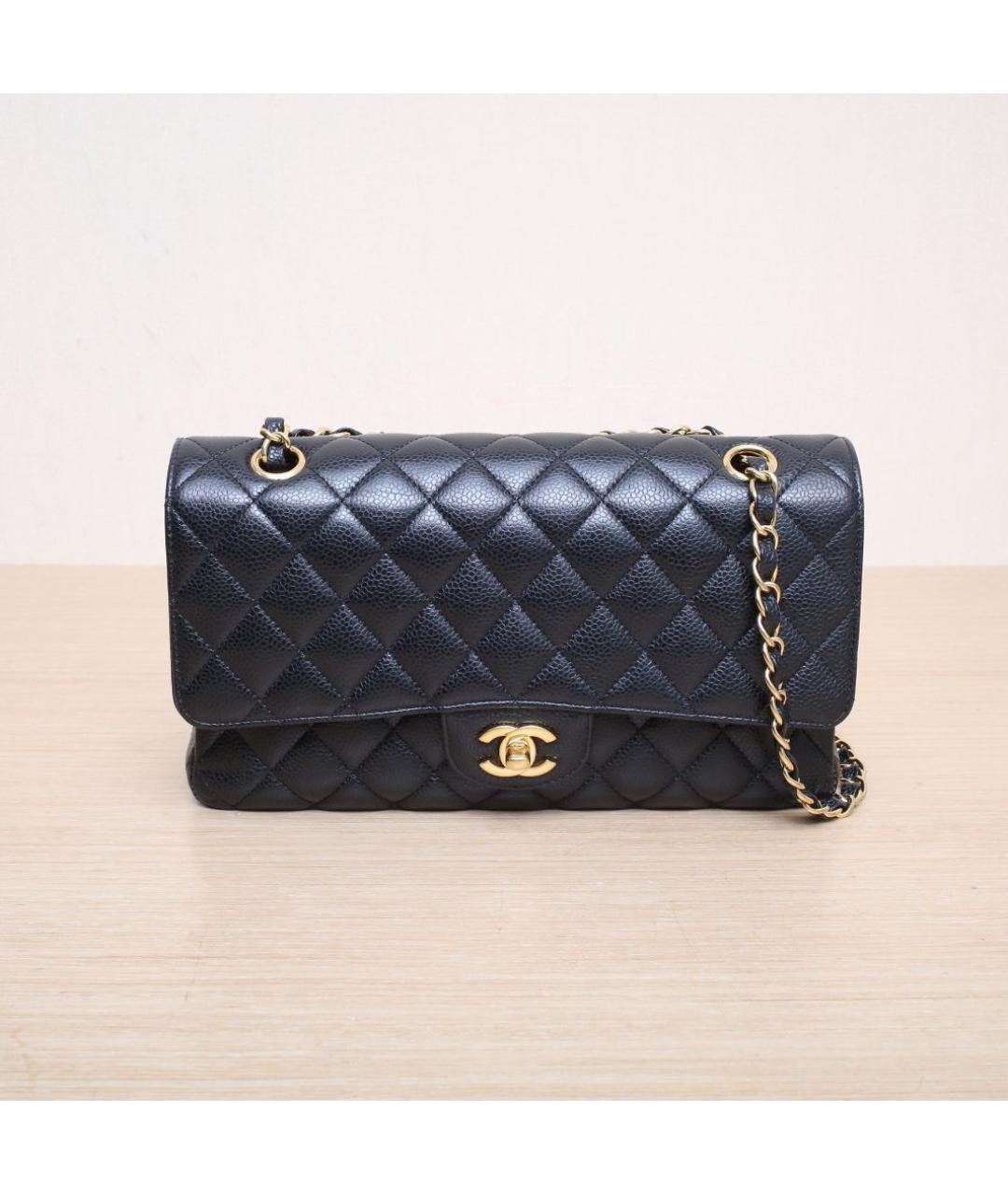 CHANEL Черная кожаная сумка через плечо, фото 3