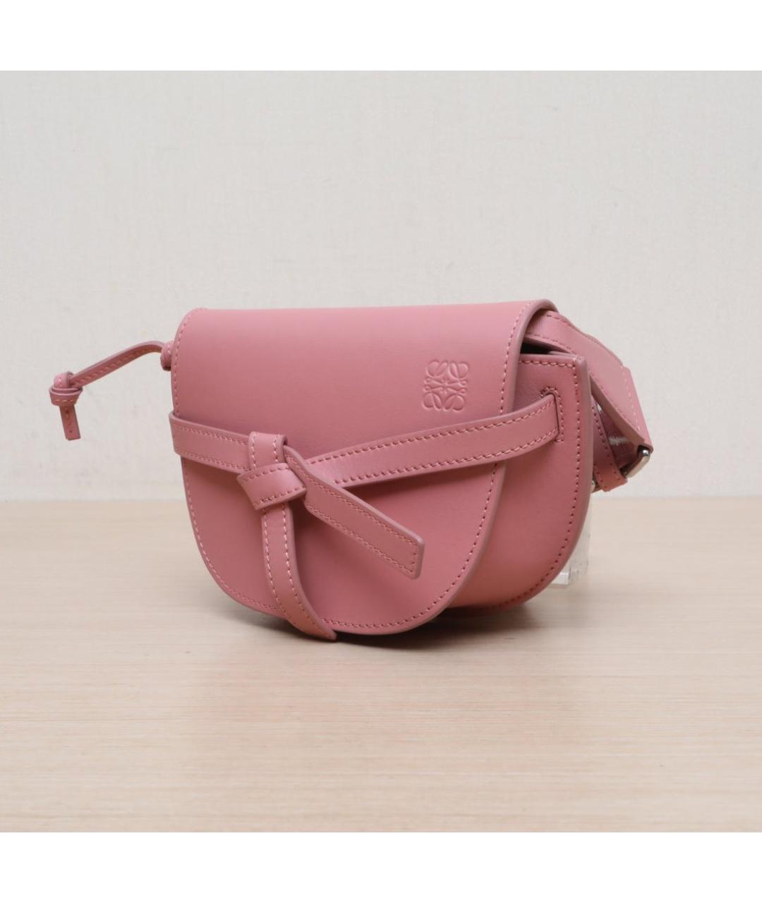 LOEWE Розовая кожаная сумка через плечо, фото 4