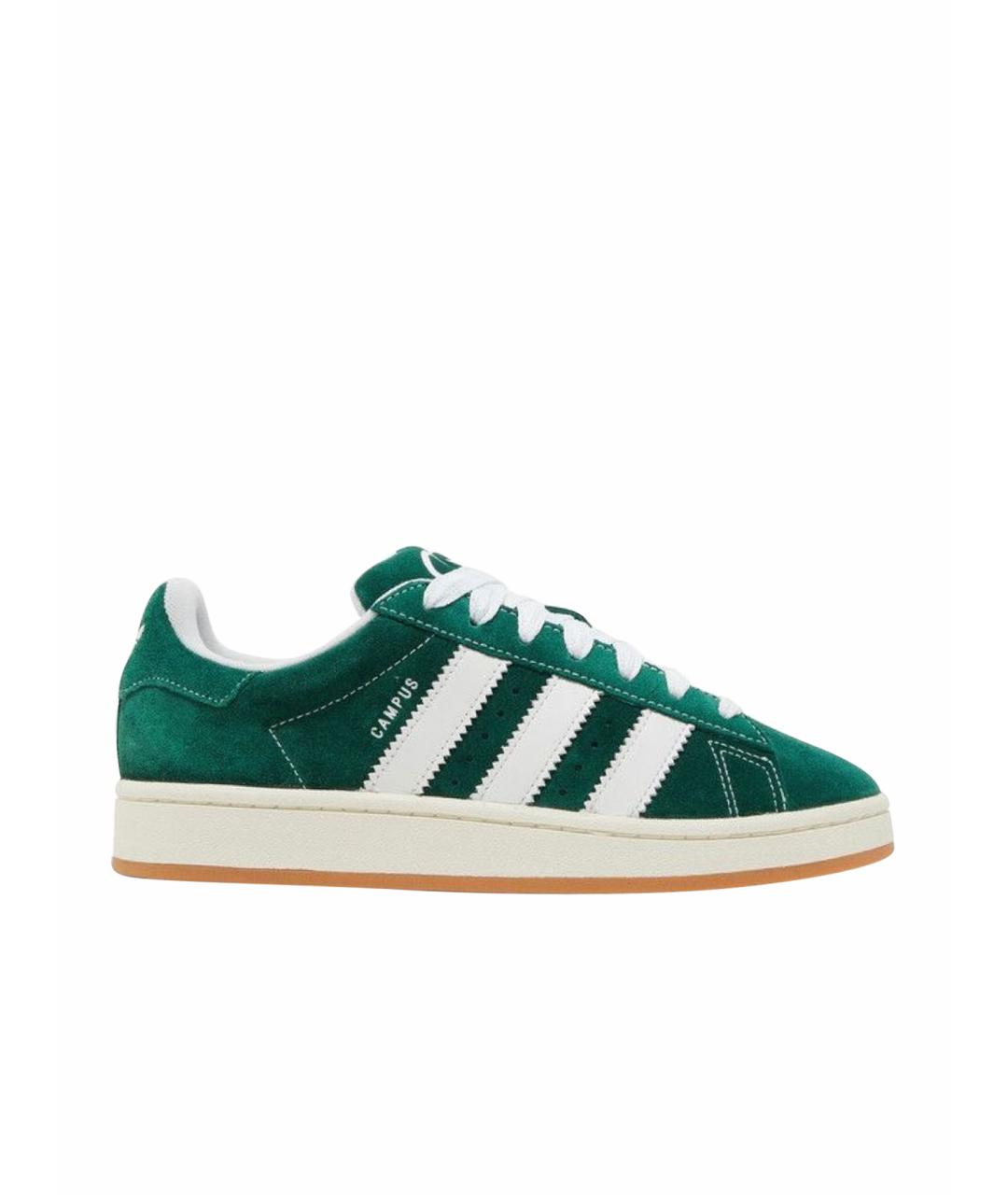 ADIDAS Зеленые замшевые кеды, фото 1
