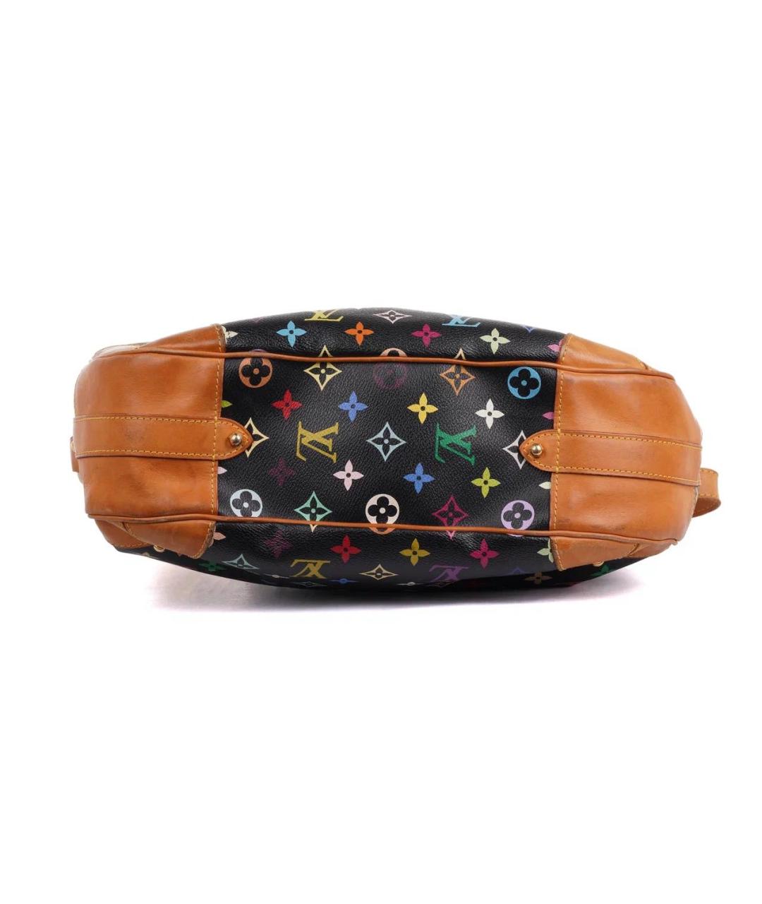 LOUIS VUITTON Черная кожаная сумка тоут, фото 3