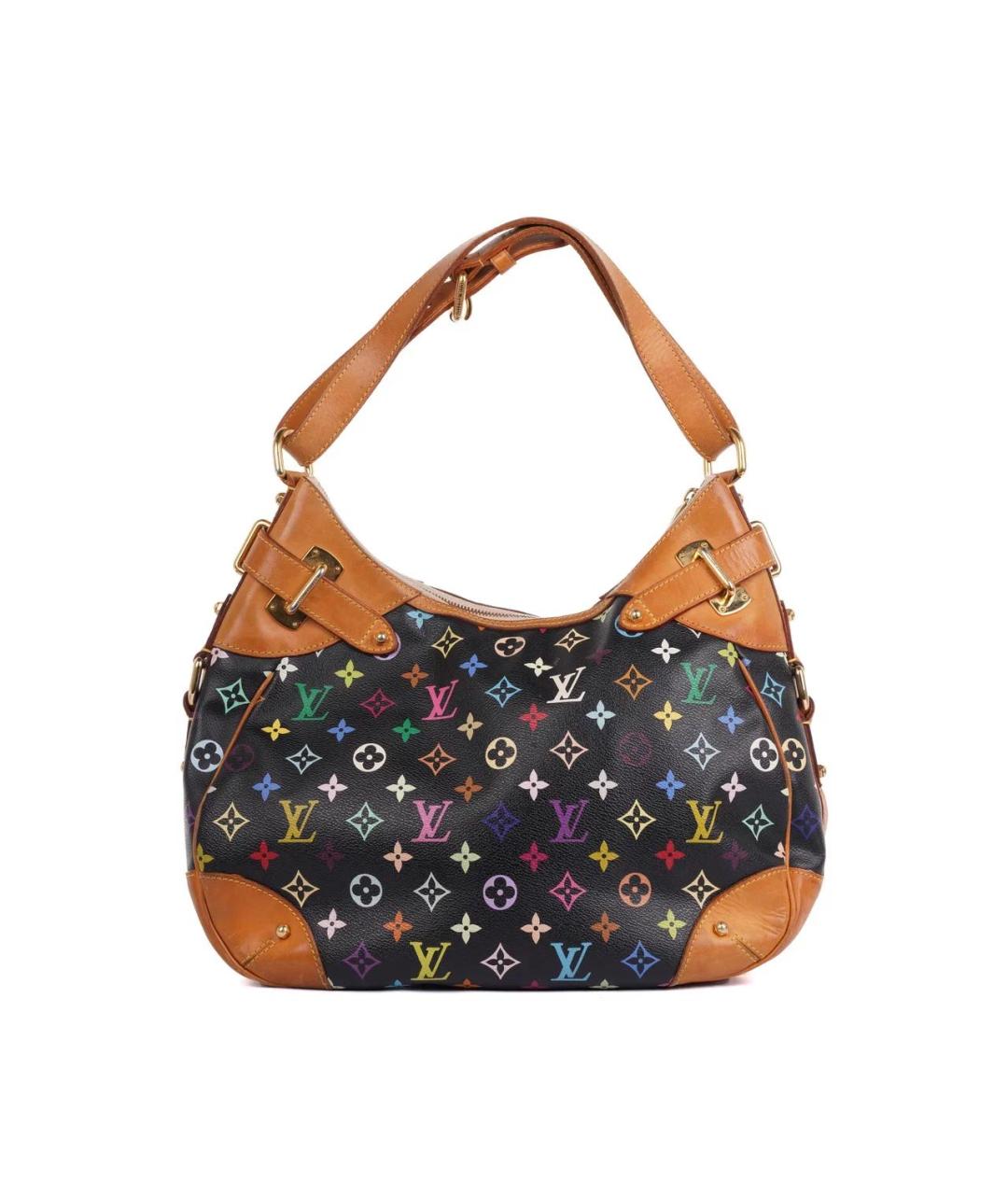 LOUIS VUITTON Черная кожаная сумка тоут, фото 2