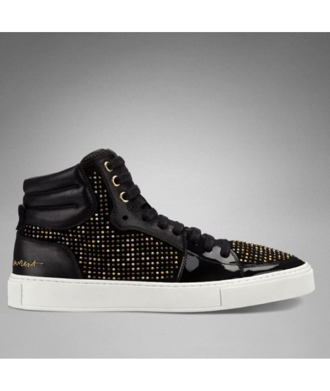 SAINT LAURENT Черные кожаные кеды, фото 5