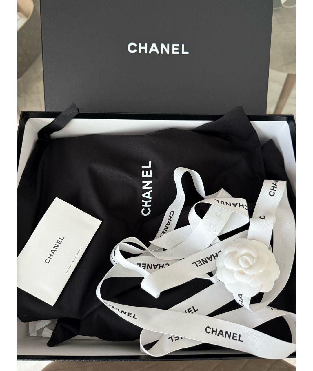 CHANEL Черные кожаные ботинки, фото 8