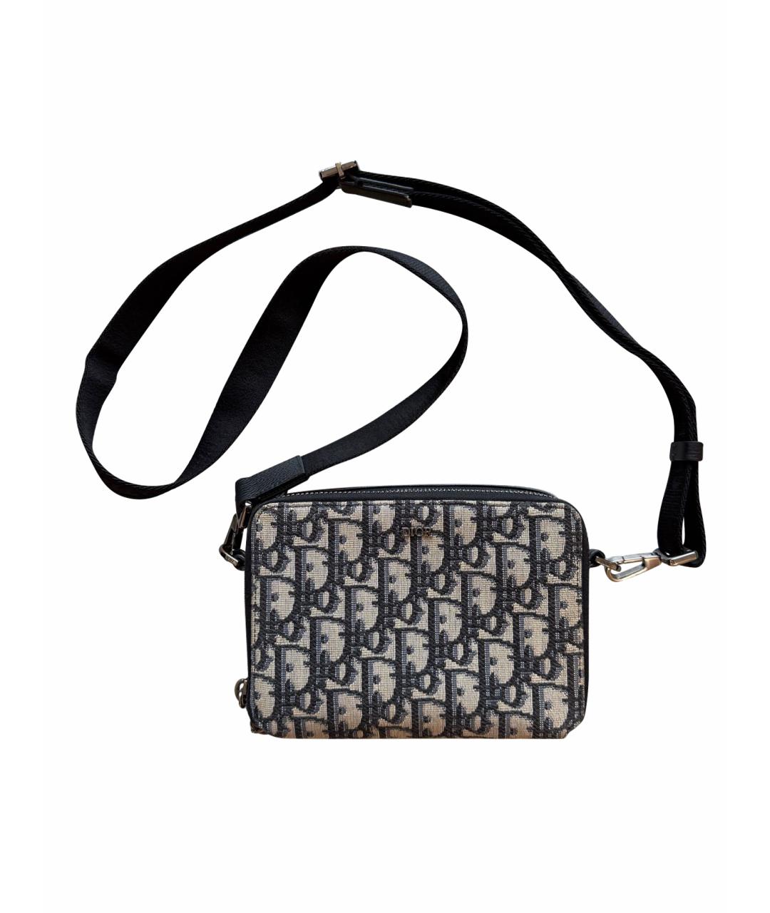 CHRISTIAN DIOR Серая сумка на плечо, фото 1