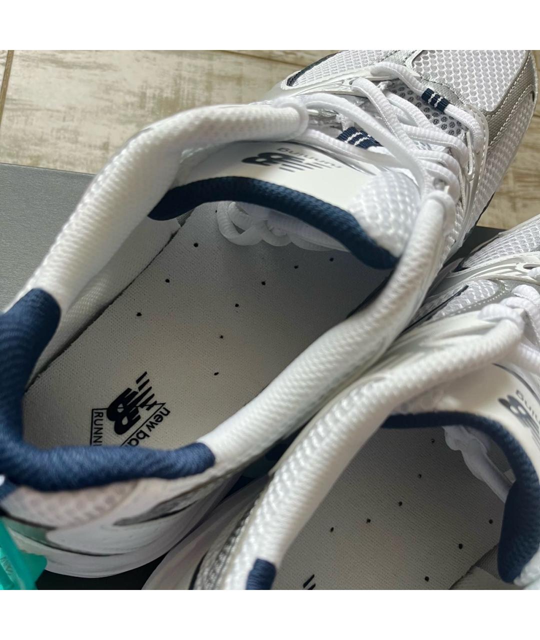 NEW BALANCE Серые синтетические низкие кроссовки / кеды, фото 3