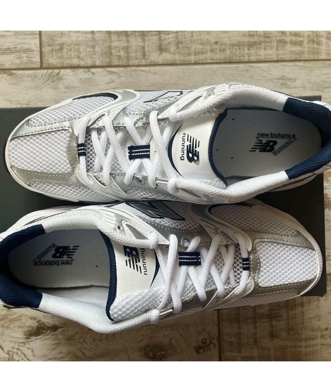 NEW BALANCE Серые синтетические низкие кроссовки / кеды, фото 2