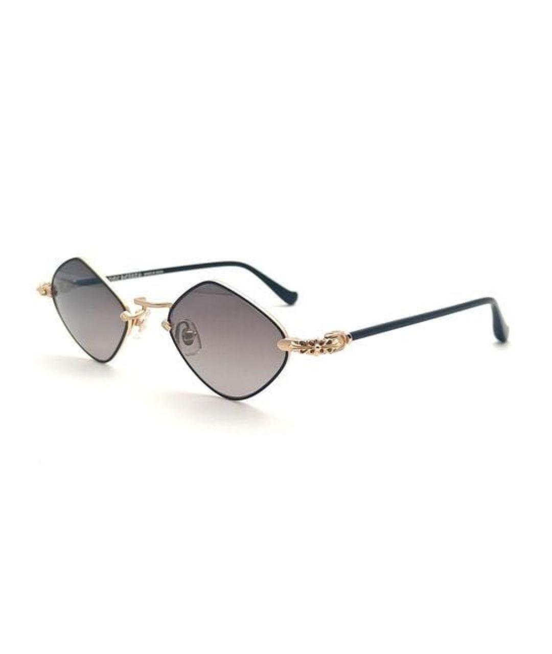 CHROME HEARTS Черные металлические солнцезащитные очки, фото 1
